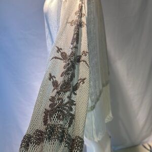 Free People Elegante Cream Tunic with Sleeves